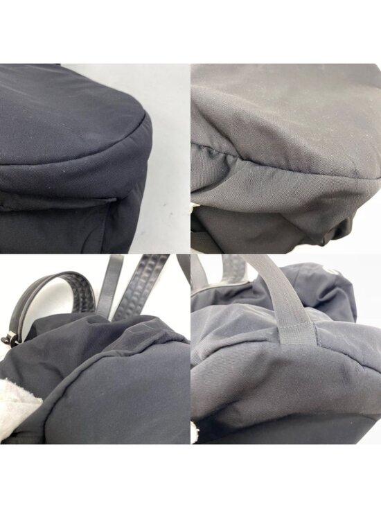 Gucci Nylon Leather Backpack Black main image 9